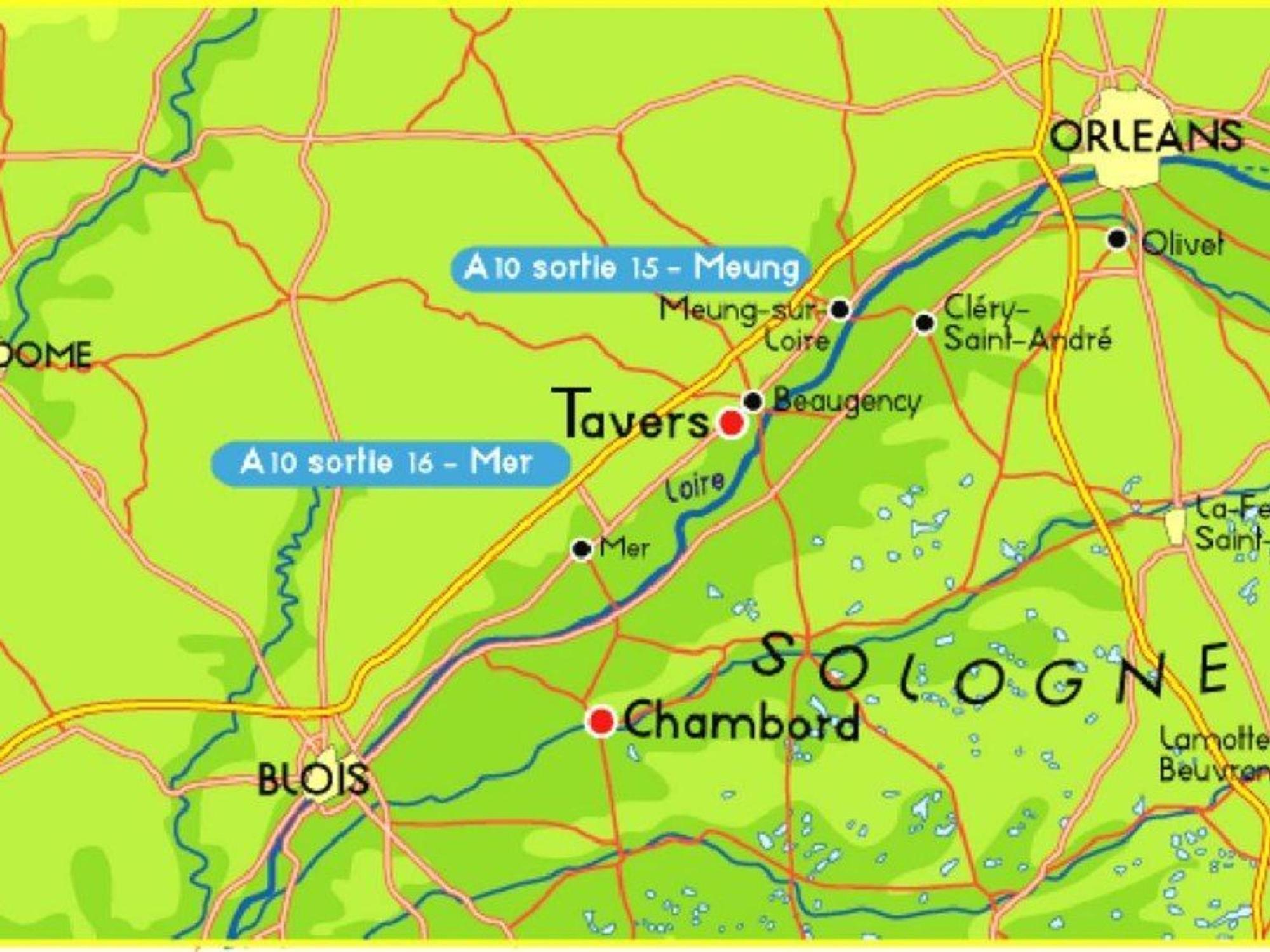 Chambres D'Hotes De Charme Au Pays Des Chateaux Avec Wi-Fi - Fr-1-590-333 Tavers Eksteriør billede